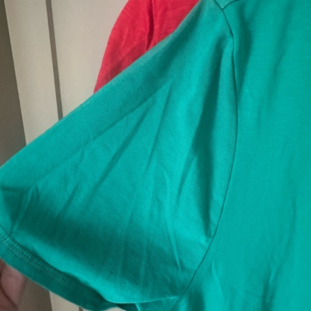 NWT J. Jill Active Green Shirttail Tee SZ LT - Picture 4 of 10